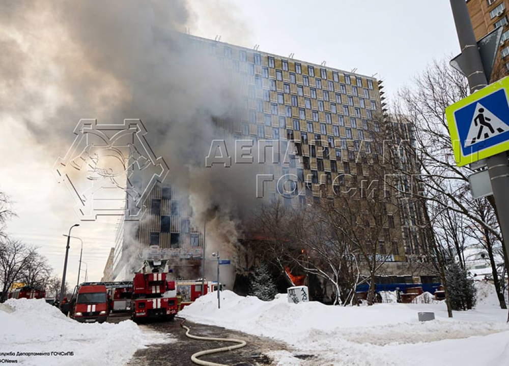 Потушили пожар в Ленинском районе
