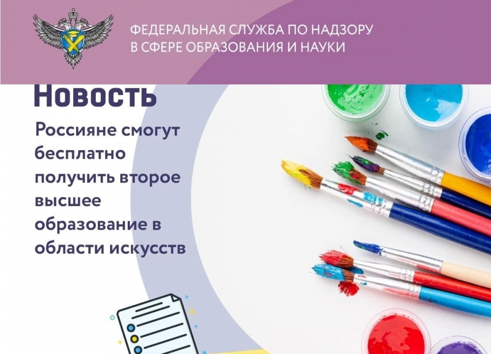 Бесплатное второе высшее образование в сфере искусств